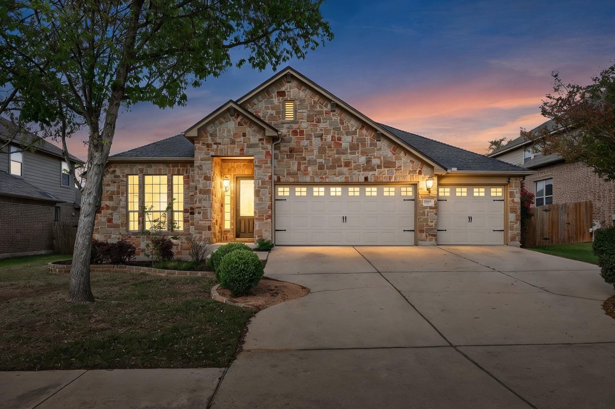 View 13670 Mesa Verde Dr in Belterra Ph 4 Sec 12A 13670 Mesa Verde Dr - front exterior - Luxury home in Belterra Ph 4 Sec 12A, Austin, TX