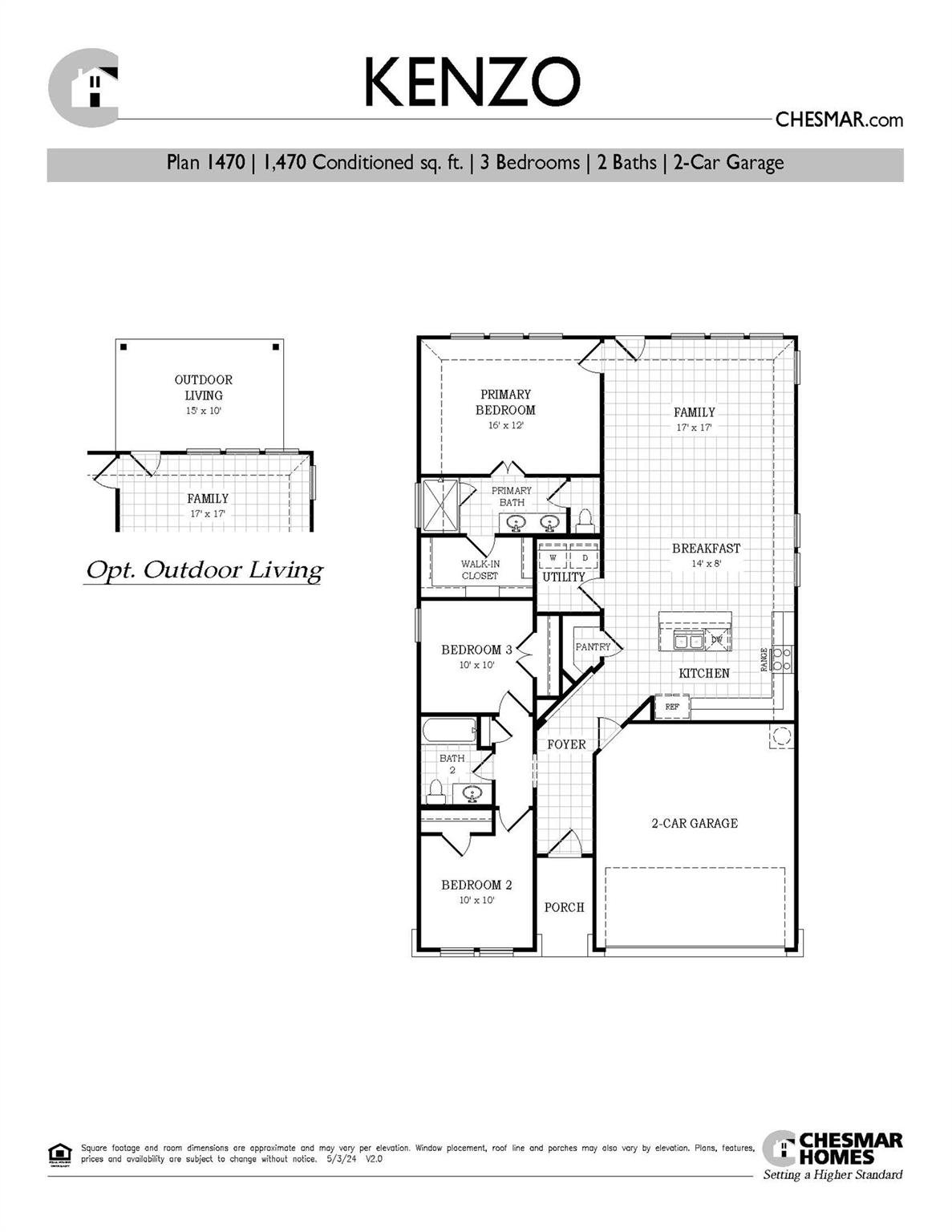 Living area at 13701 Tucker Hedge Pass - 3 bed 2 bath home