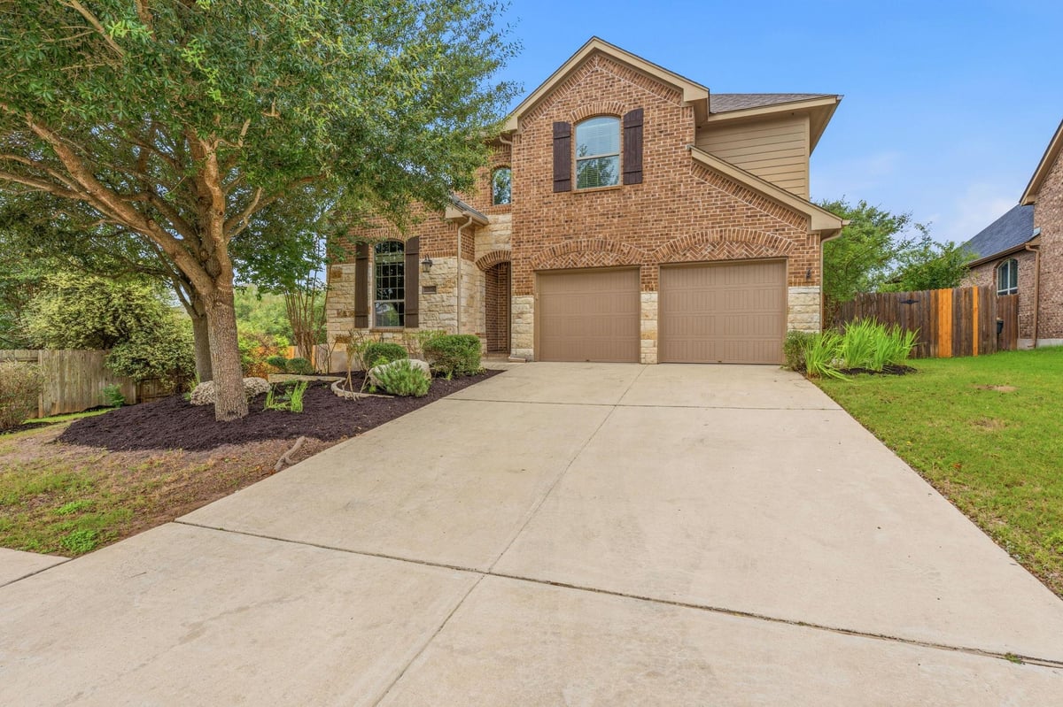 View 13728 Mesa Verde DR in Belterra Ph 4 Sec 12A 13728 Mesa Verde DR - front exterior - Luxury home in Belterra Ph 4 Sec 12A, Austin, TX