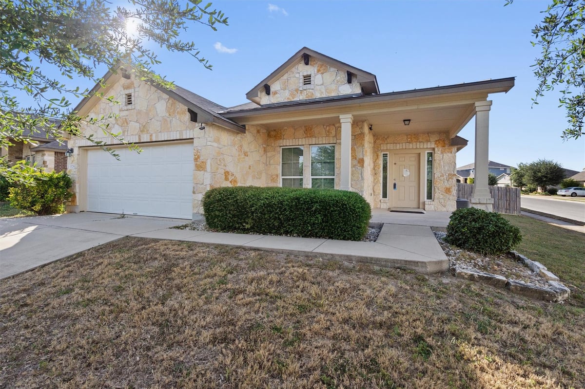 View 13729 Bauhaus BND in Fort Dessau Ph 1 13729 Bauhaus BND - front exterior - Luxury home in Fort Dessau Ph 1, Pflugerville, TX