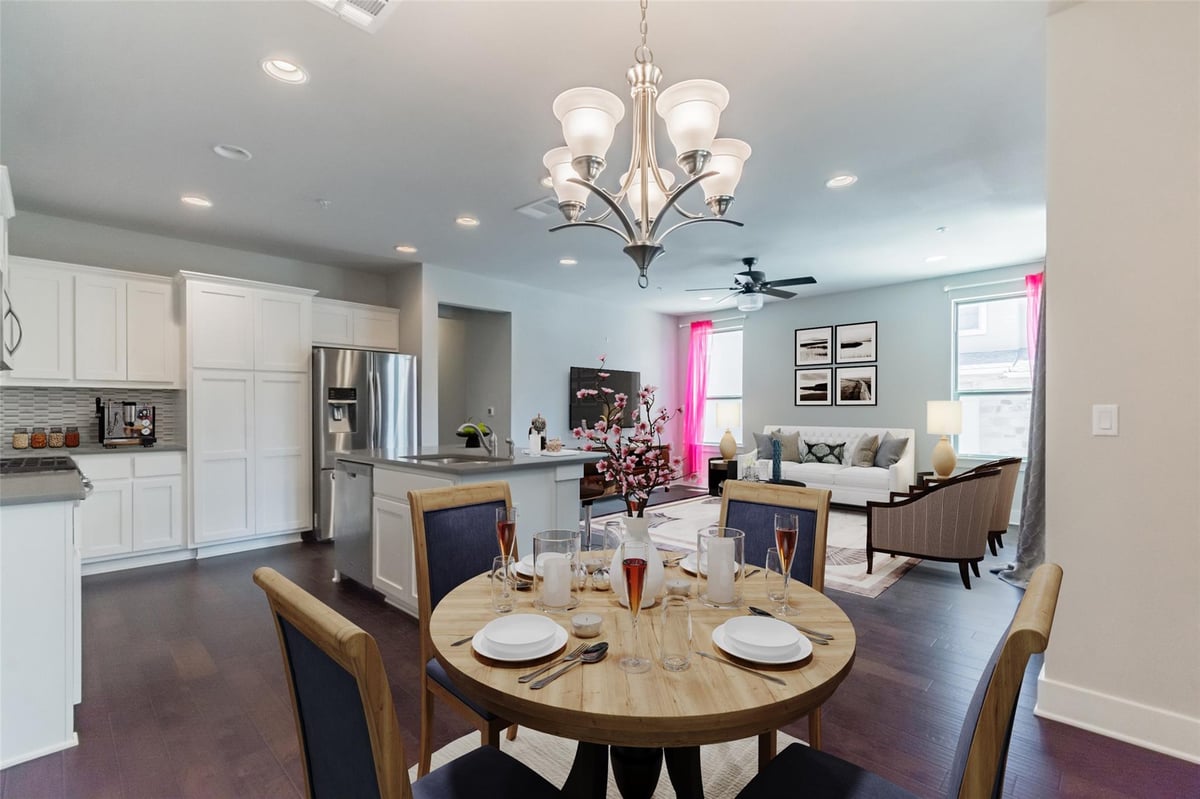Living area at 13800 Lyndhurst St Unit #221 - 4 bed 3 bath home