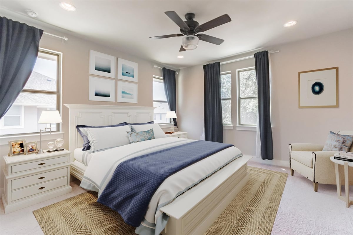 Primary bedroom at 13800 Lyndhurst St Unit #221 - 4 bed 3 bath home