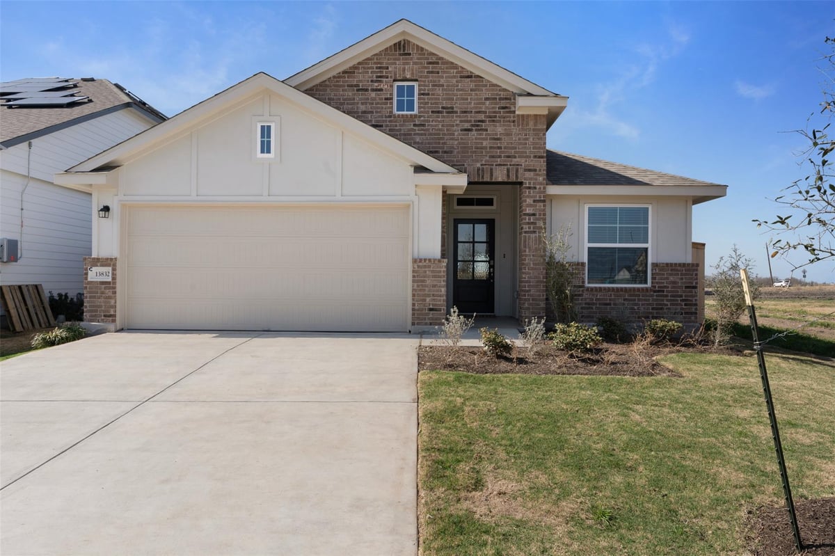 View 13832 Scarlett Song Dr in Briarwood 13832 Scarlett Song Dr - front exterior - Luxury home in Briarwood, Elgin, TX