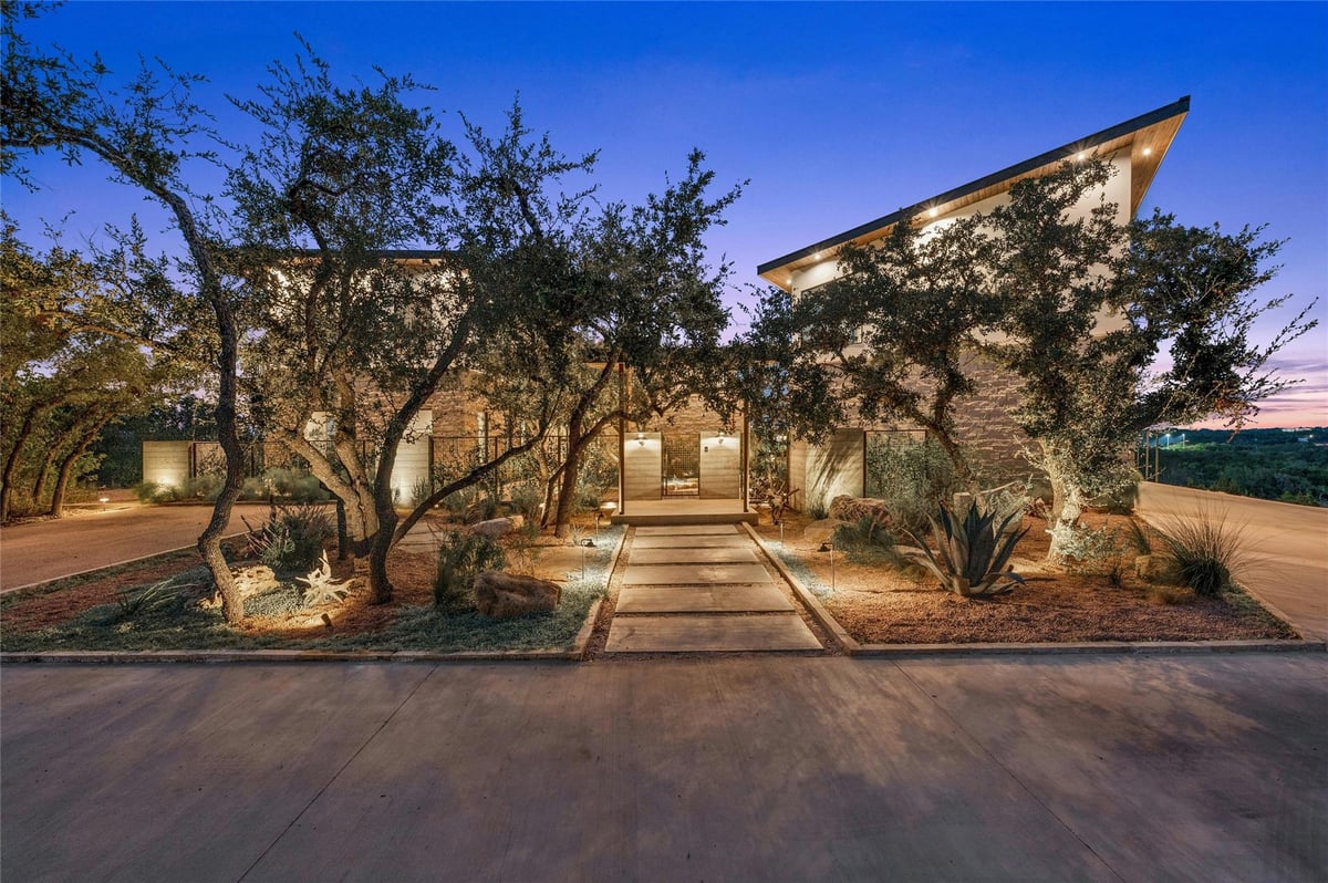 View 13900 Lone Rider Trl in Meadowfox Estates 13900 Lone Rider Trl - front exterior - Luxury home in Meadowfox Estates, Austin, TX