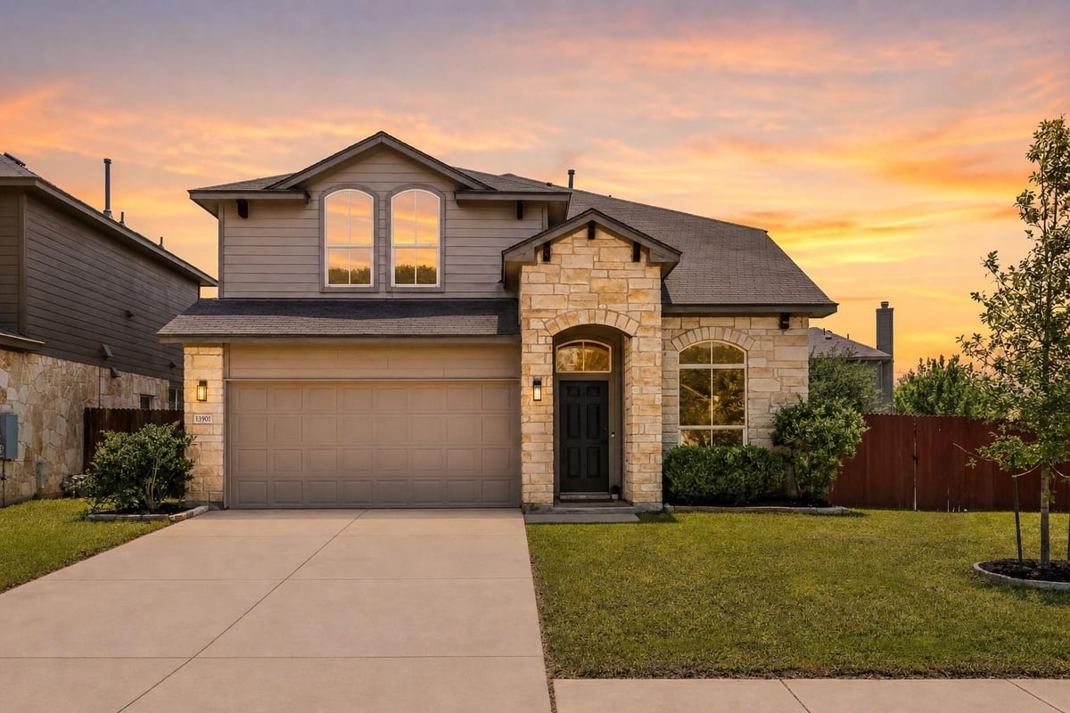 View 13901 Marathon Rd in Avery Ranch Far West Ph 03 Sec 02 13901 Marathon Rd - front exterior - Luxury home in Avery Ranch Far West Ph 03 Sec 02, Austin, TX