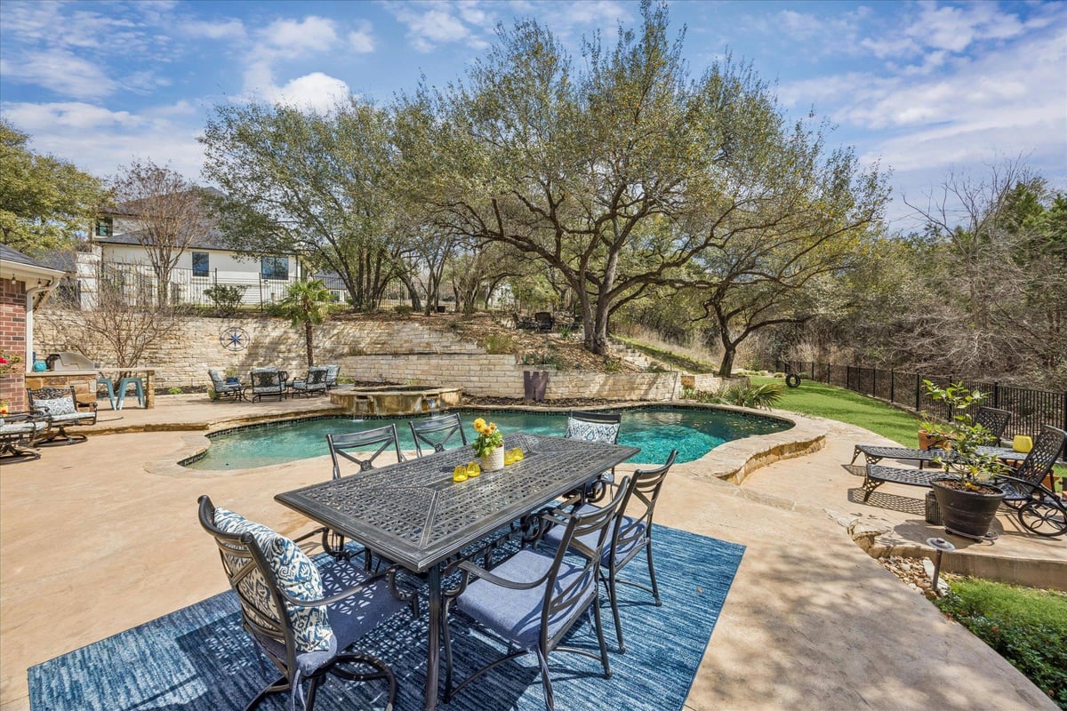 13921 Flat Top Ranch Rd - front exterior - Luxury home in Steiner Ranch, Austin, TX
