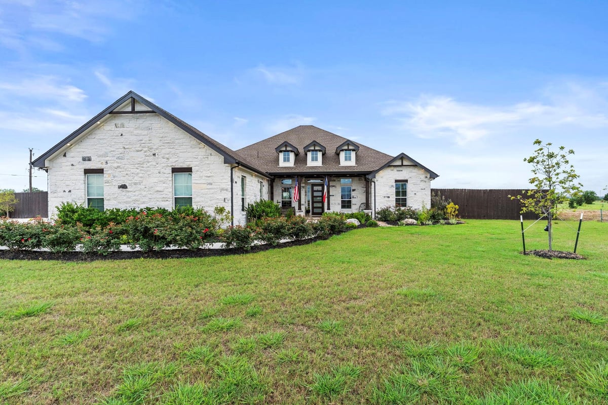 View 140 Gustav LN in Kutscher Ranch Estates 140 Gustav LN - front exterior - Luxury home in Kutscher Ranch Estates, San Marcos, TX