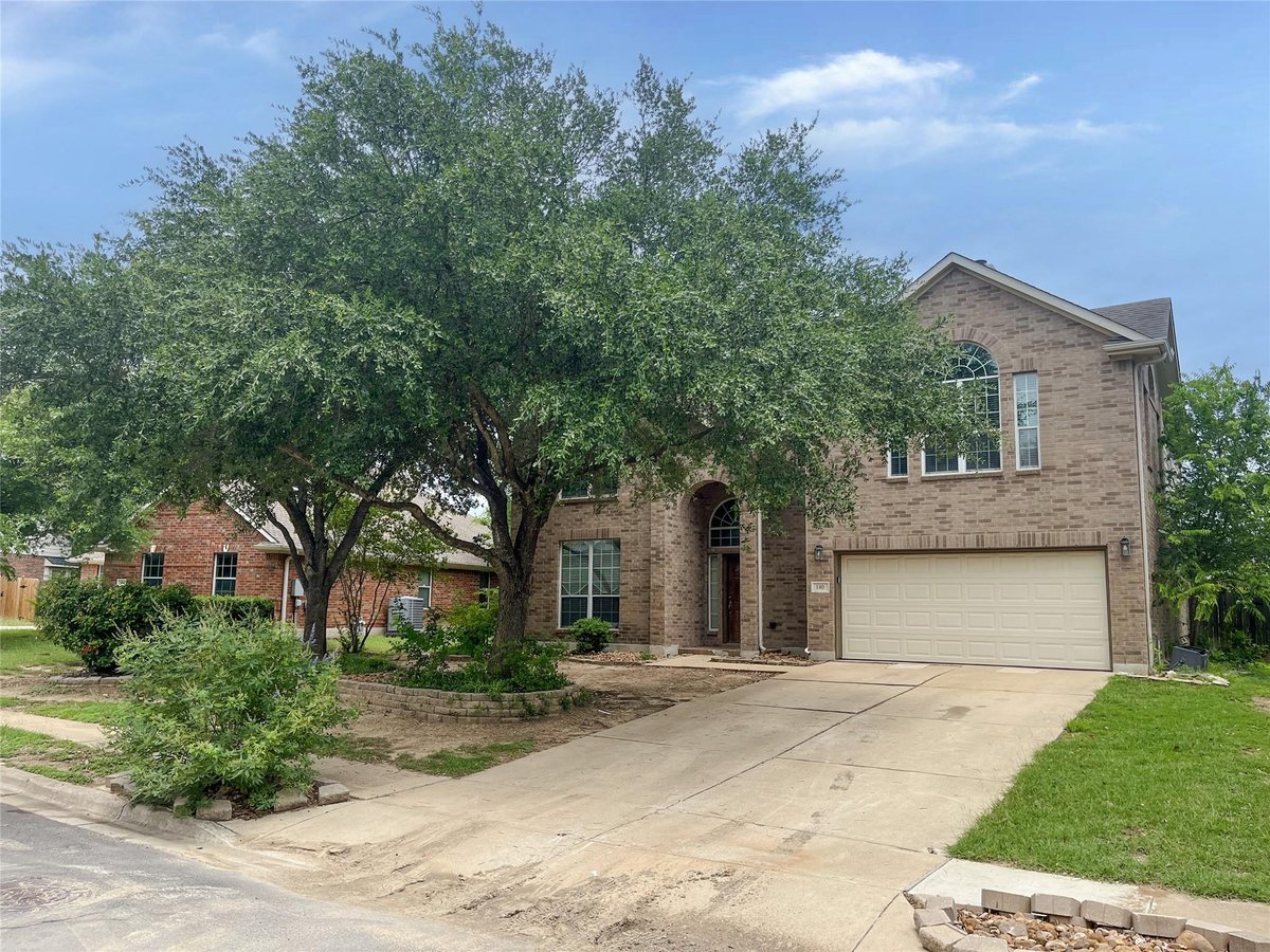 View 140 Pecanwood in Amberwood Ph One 140 Pecanwood - front exterior - Luxury home in Amberwood Ph One, Kyle, TX