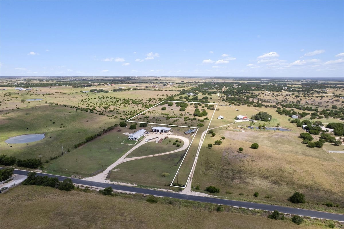 View 1400 County Road 221 in Hines Ranch 1400 County Road 221 - front exterior - Luxury lot in Hines Ranch, Florence, TX