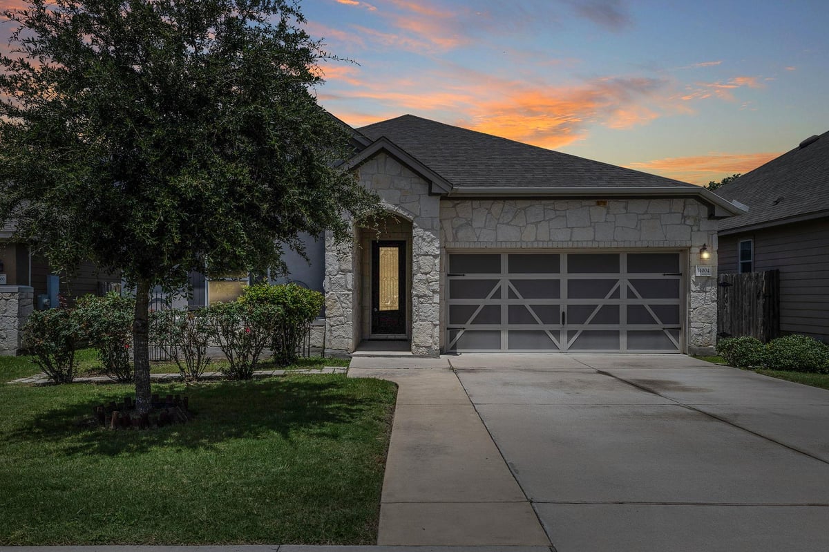 14004 Lyndon B Johnson ST - front exterior - Luxury home in Presidential Meadows, Manor, TX