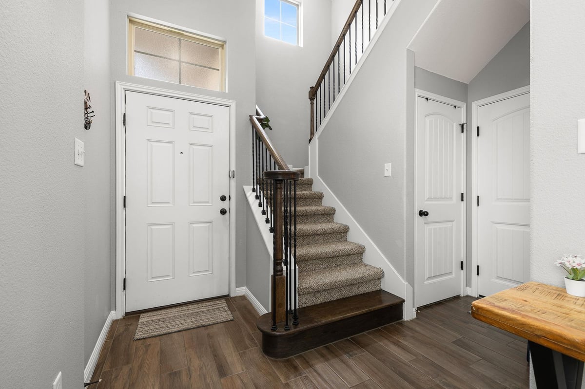 Primary bedroom at 1401 Little Elm Trl Unit #215 - 3 bed 2 bath home