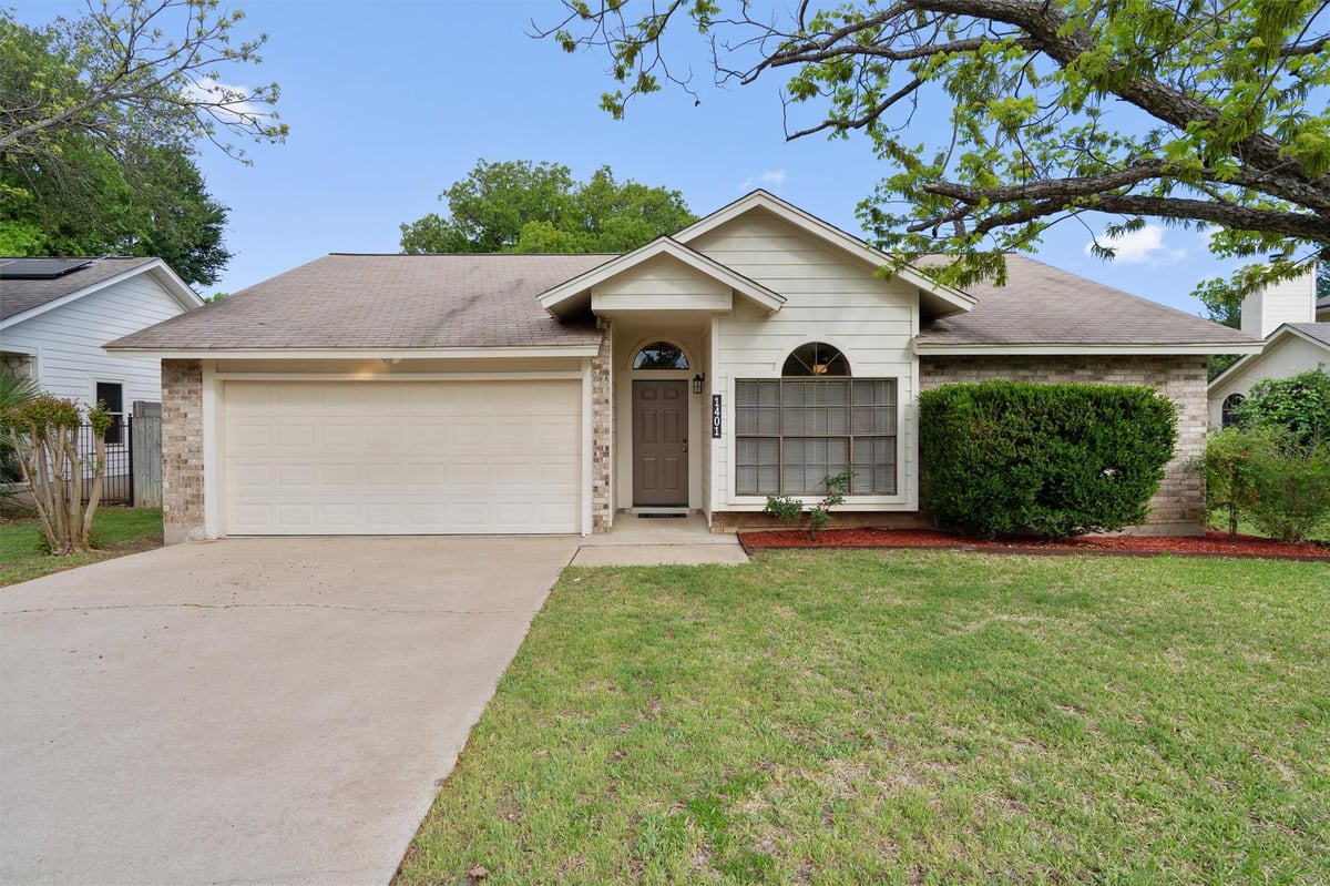 View 1401 Plum Creek Rd in Anderson Mill West Sec 01 1401 Plum Creek Rd - front exterior - Luxury home in Anderson Mill West Sec 01, Cedar Park, TX