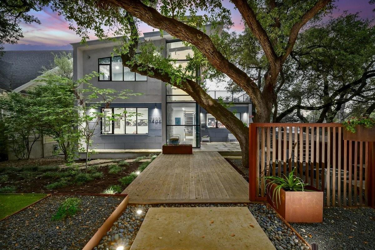 View 1402 Alta Vista Ave in Travis Heights 1402 Alta Vista Ave - front exterior - Luxury home in Travis Heights, Austin, TX