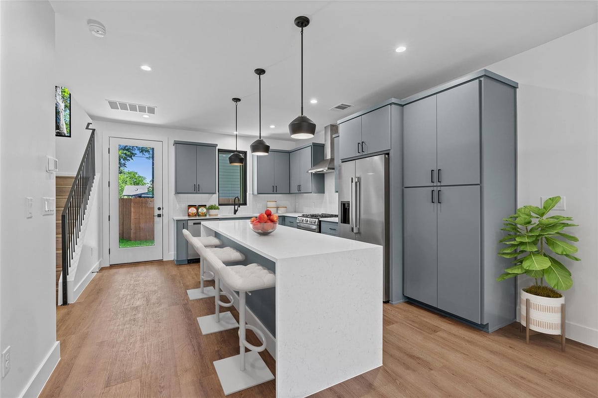 Primary bedroom at 1402 Beckett St Unit #1B - 3 bed 2 bath home