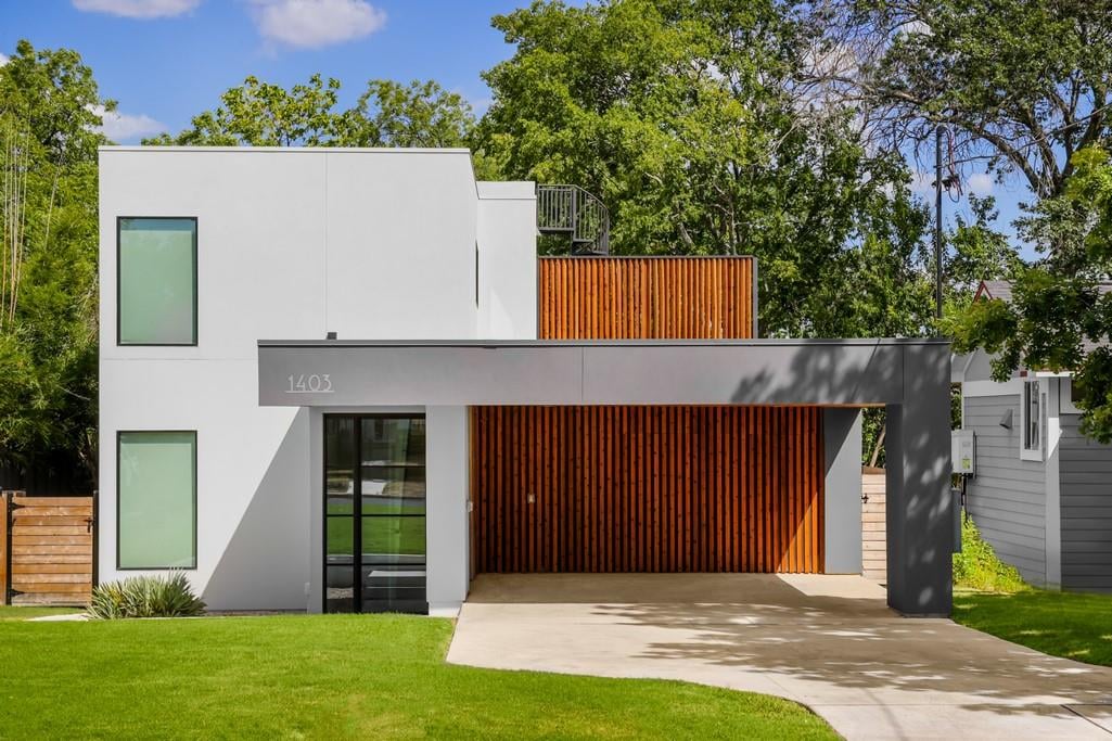 View 1403 Garner Ave in Barton Heights A 1403 Garner Ave - front exterior - Luxury home in Barton Heights A, Austin, TX