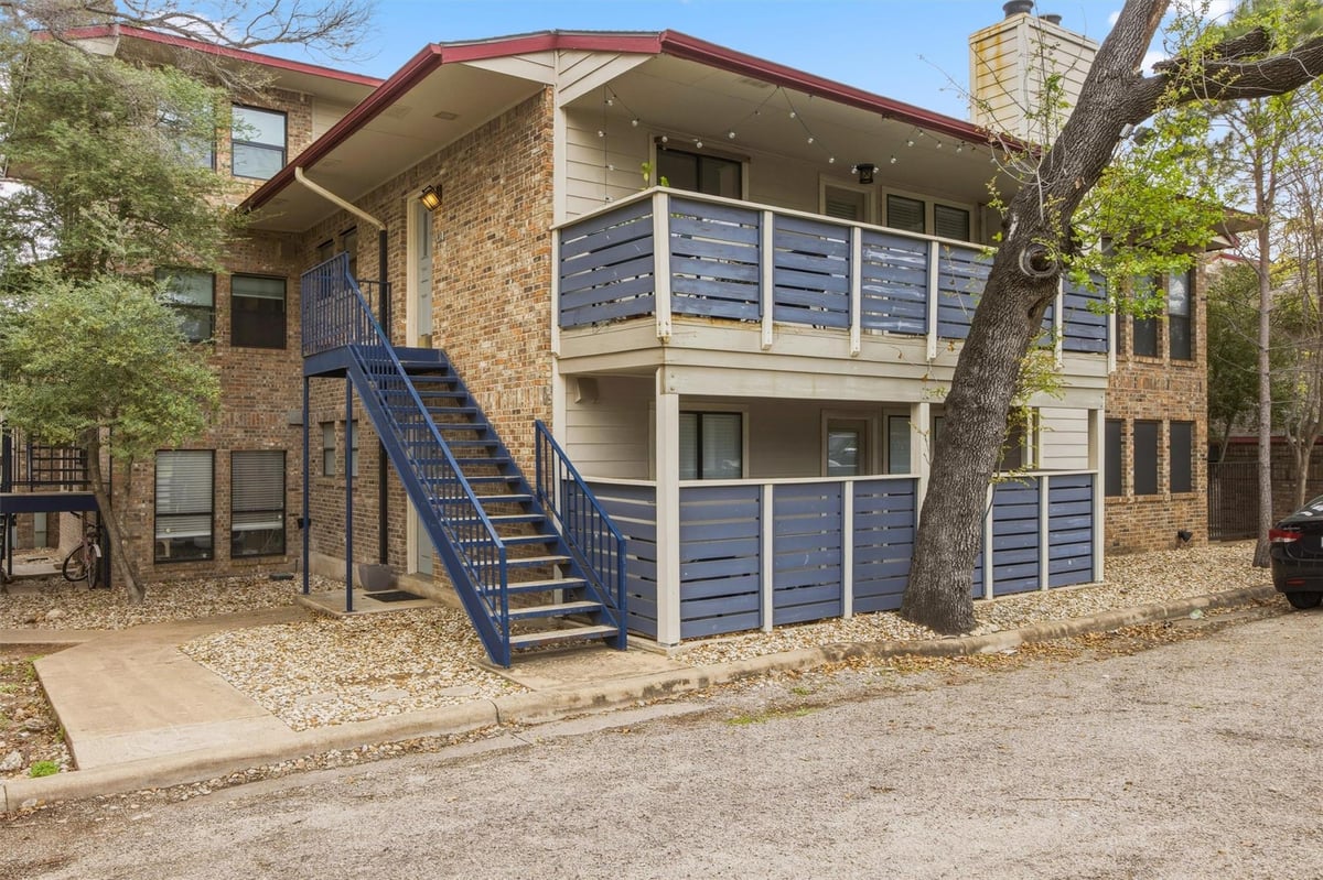 View 1404 Norwalk LN Unit #201 in Westfield Condominiums 1404 Norwalk LN Unit #201 - front exterior - Luxury home in Westfield Condominiums, Austin, TX