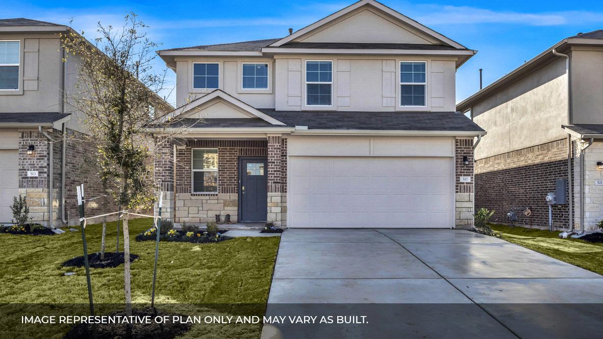 14044 Warnock TRL - front exterior - Luxury home in CARILLON, Manor, TX