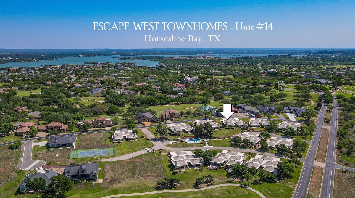 View 1406 Broken Hills Dr Unit #14 in 9999 - Other 1406 Broken Hills Dr Unit #14 - front exterior - Luxury home in 9999 - Other, Horseshoe Bay, TX