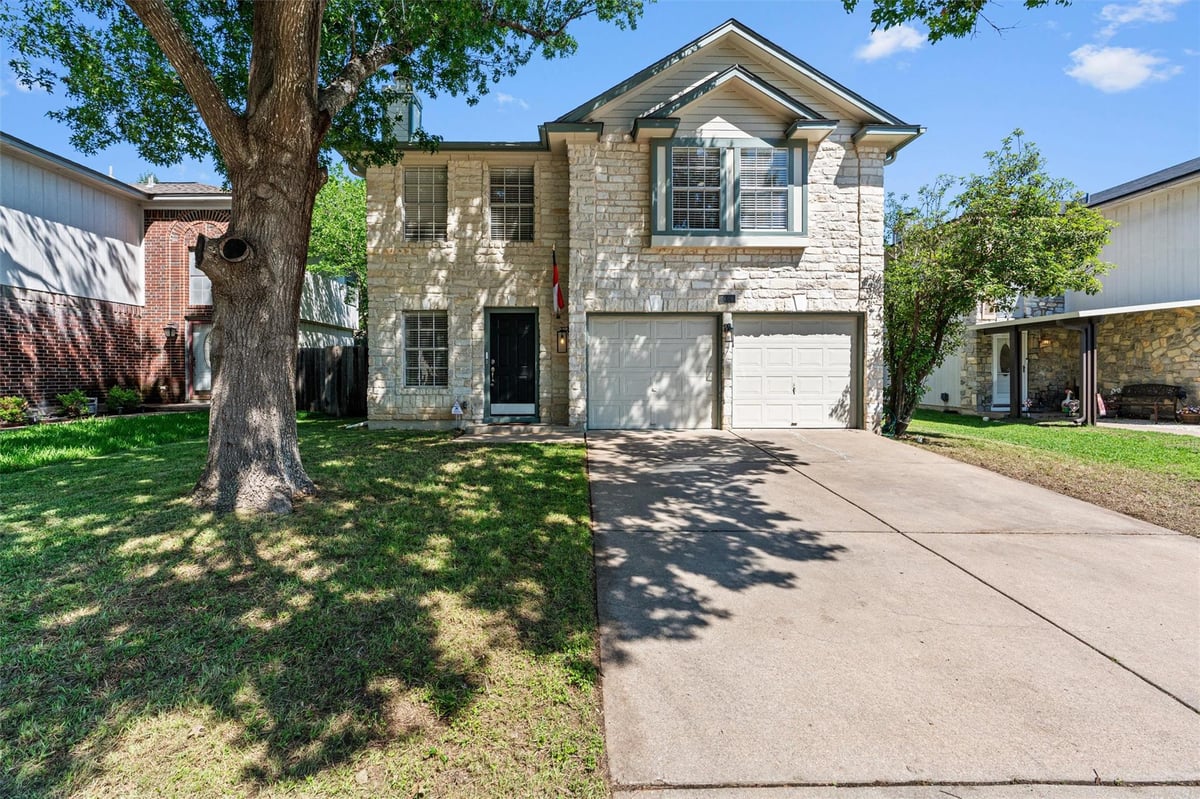 View 1406 Green Terrace DR in Greenslopes At Lakecreek Sec 10A 1406 Green Terrace DR - front exterior - Luxury home in Greenslopes At Lakecreek Sec 10A, Round Rock, TX
