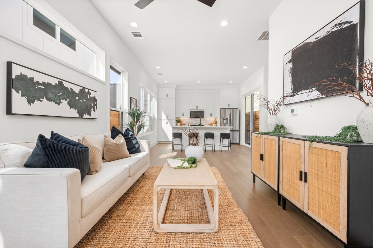 Primary bedroom at 1407 Cedar Ave Unit #2 - 2 bed 2 bath home