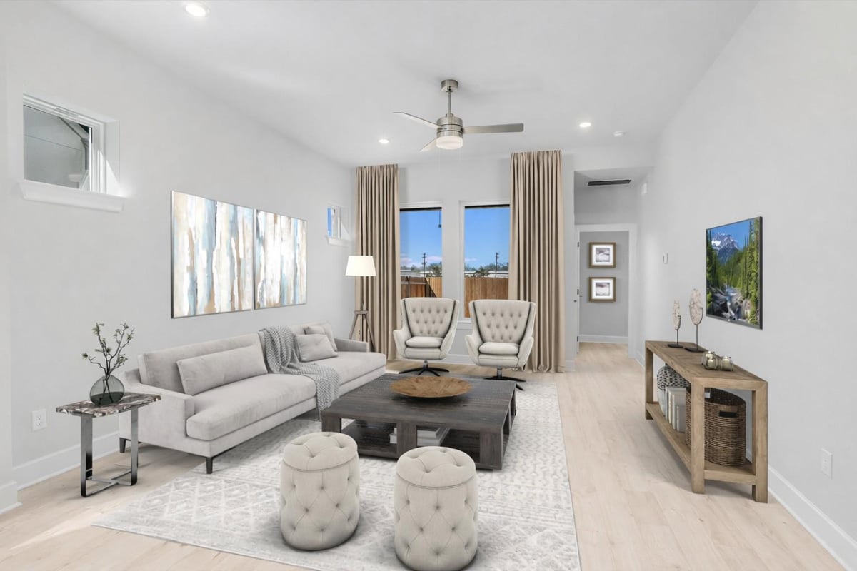 Living area at 1408 Hartley Dr - 4 bed 3 bath home