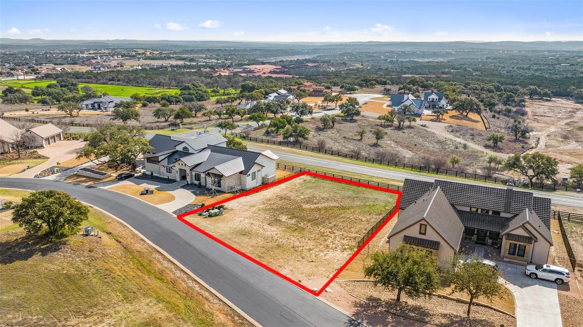 View 1409 Majestic Hills Blvd in Barton Creek Lakeside 1409 Majestic Hills Blvd - front exterior - Luxury lot in Barton Creek Lakeside, Spicewood, TX