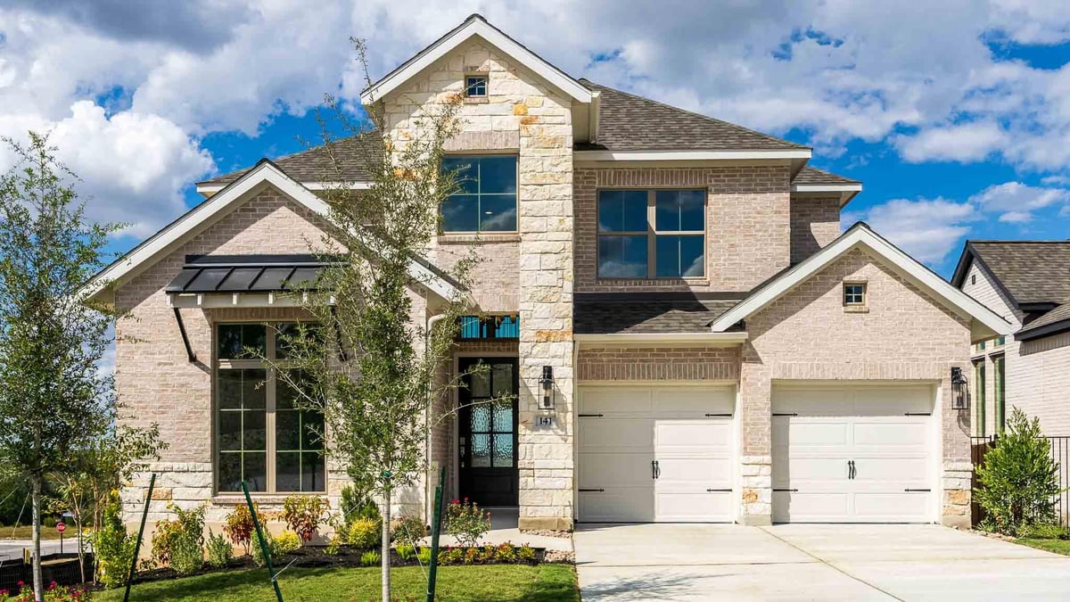 View 141 Burke St in Eldorado at Santa Rita Ranch 141 Burke St - front exterior - Luxury home in Eldorado at Santa Rita Ranch, Liberty Hill, TX