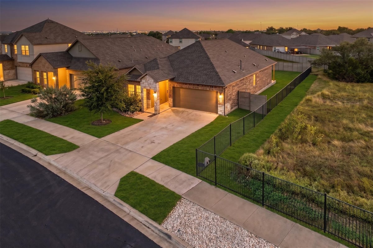 141 Cherry Ridge RD - front exterior - Luxury home in Wolf Ranch West, Georgetown, TX