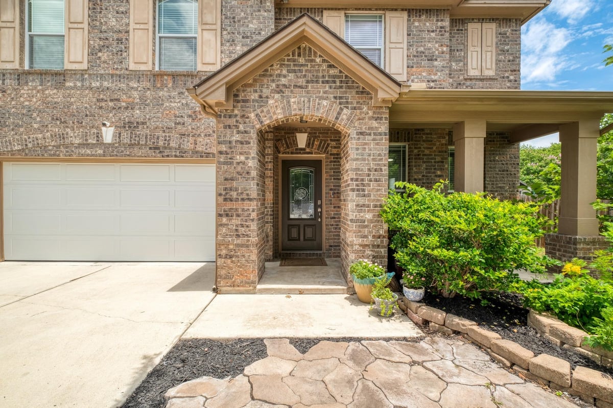 View 141 Clematis CT in Waterleaf Ph A Sec 3a 141 Clematis CT - front exterior - Luxury home in Waterleaf Ph A Sec 3a, Kyle, TX