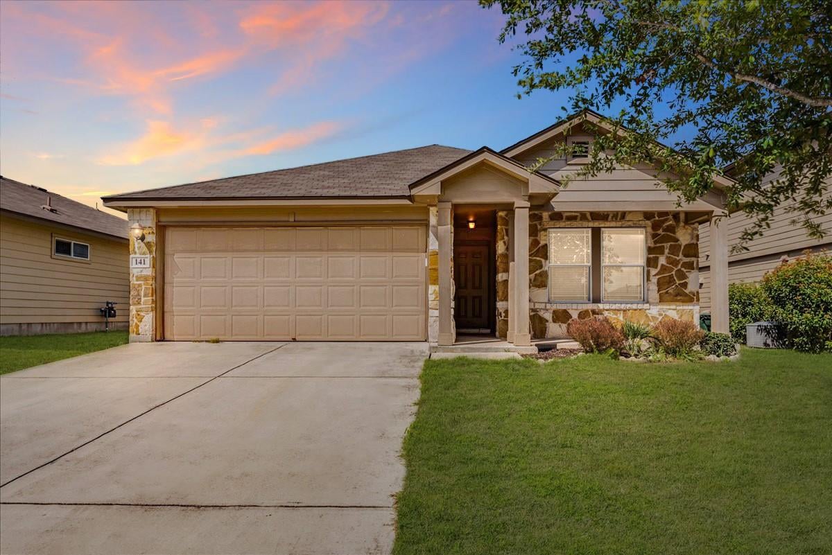 View 141 Linden LN in Cottonwood Creek Phase 1 Section 1D 141 Linden LN - front exterior - Luxury home in Cottonwood Creek Phase 1 Section 1D, San Marcos, TX