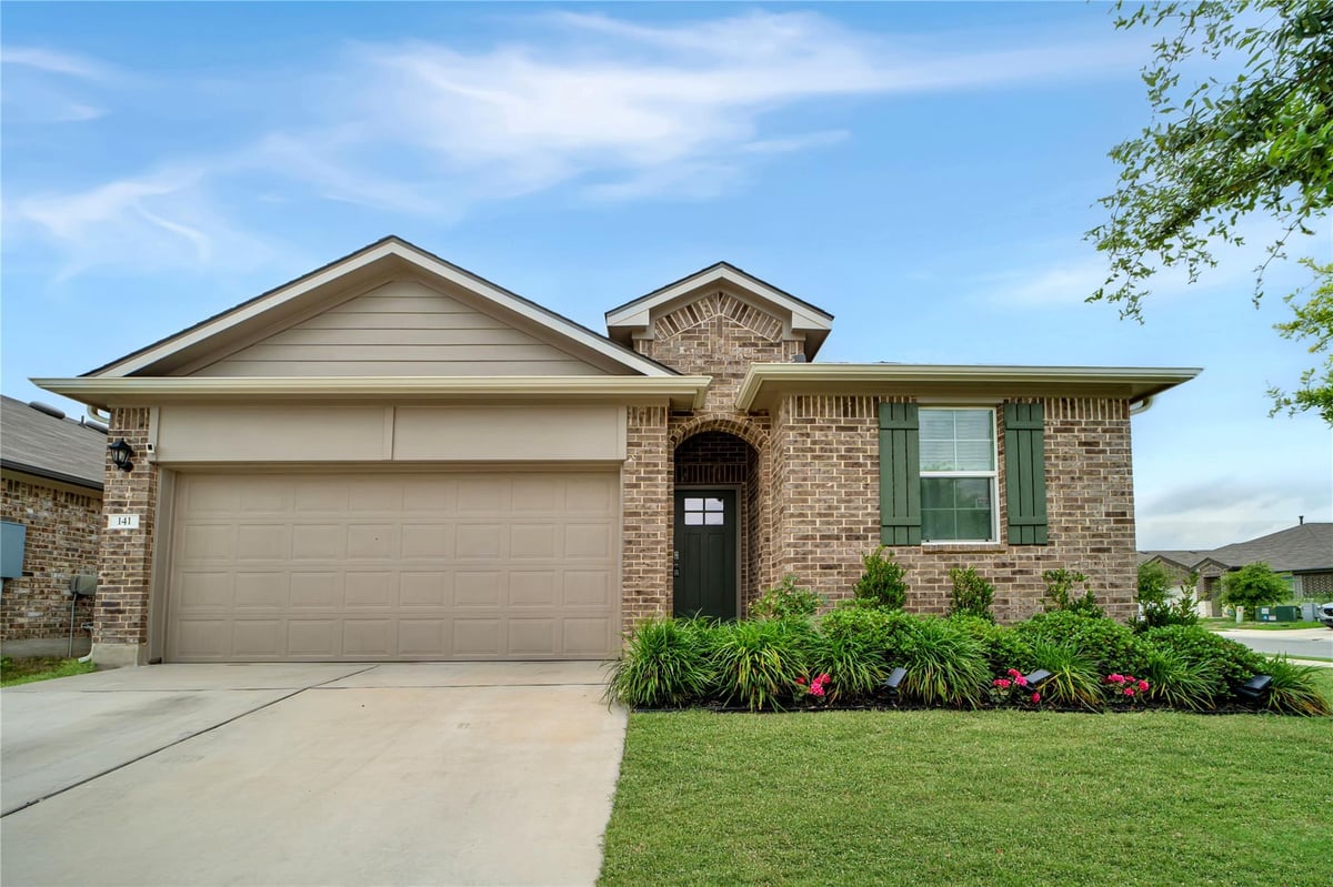 View 141 Medinah LN in Whisper Mixed Use Sub Ph 2 141 Medinah LN - front exterior - Luxury home in Whisper Mixed Use Sub Ph 2, San Marcos, TX