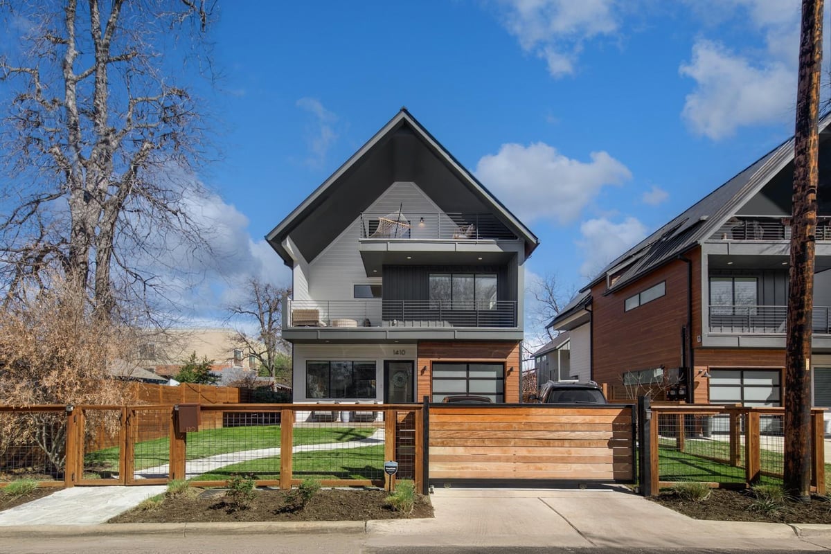 View 1410 E 3rd ST Unit #A in Peck RH 1410 E 3rd ST Unit #A - front exterior - Luxury home in Peck RH, Austin, TX