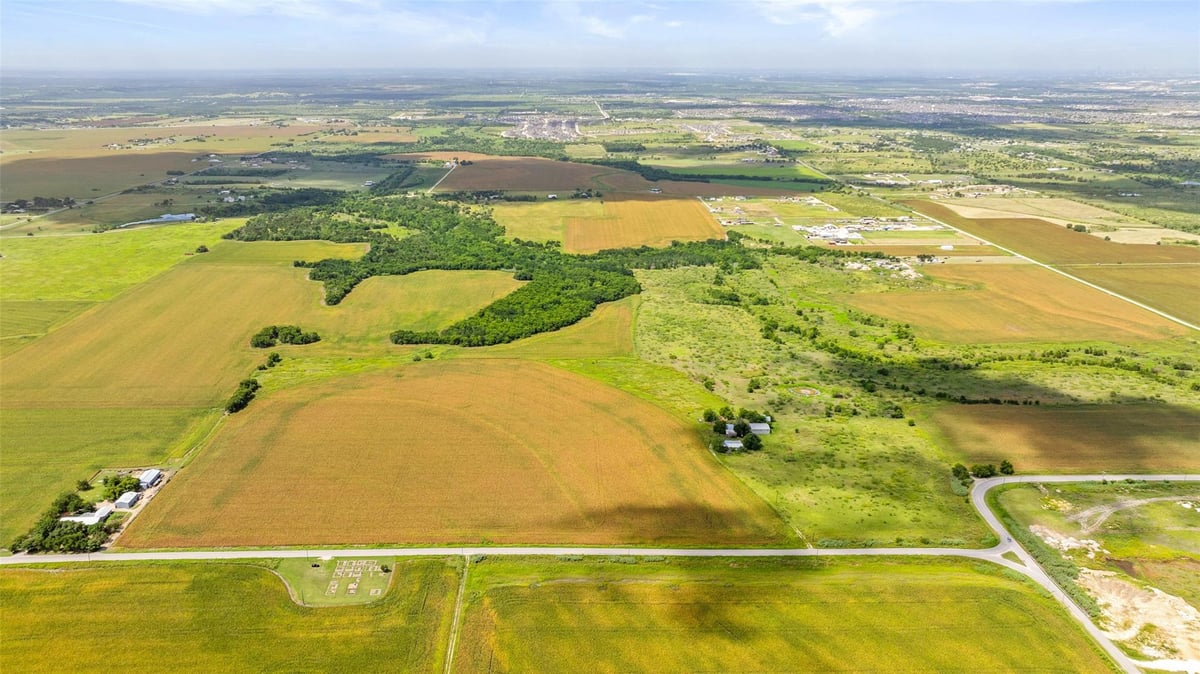 View 14101 Manda Rd 14101 Manda Rd - aerial view with 14101 Manda Rd in Manor - Luxury home in Manor, TX