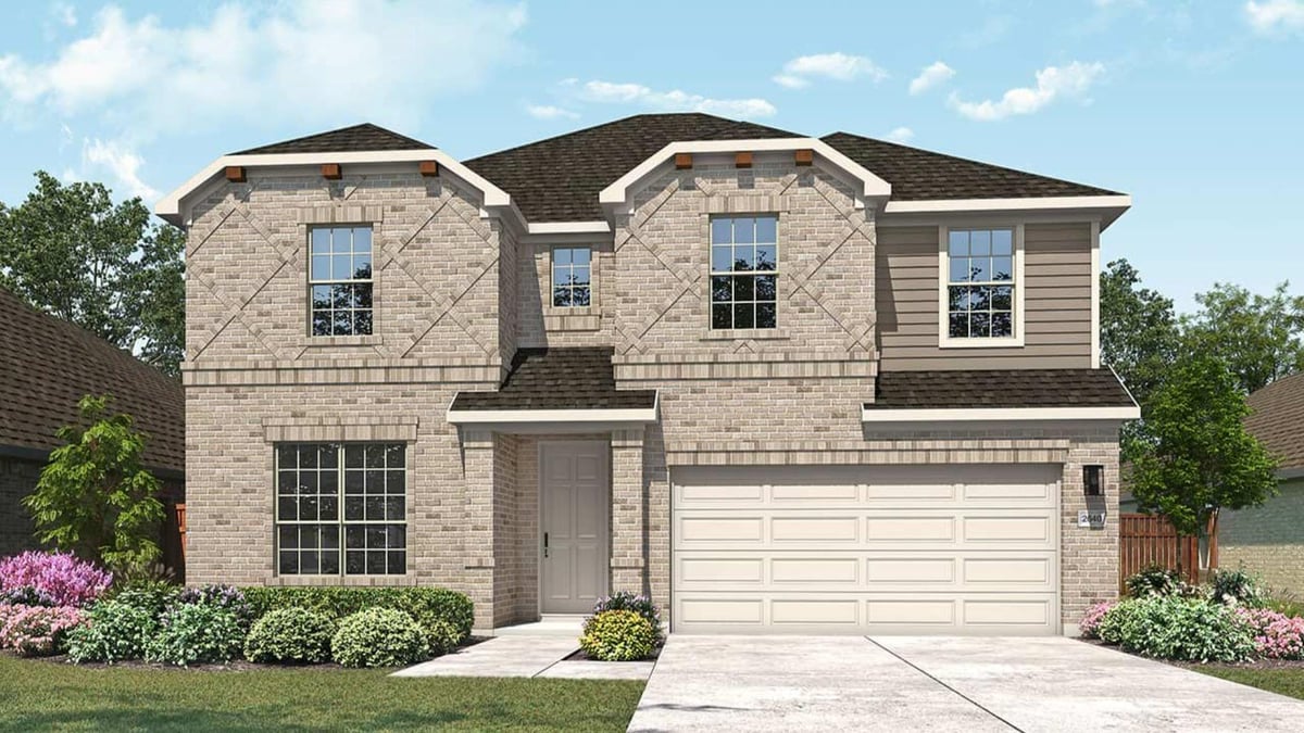 View 14128 Grassley TRL in Carillon 14128 Grassley TRL - front exterior - Luxury home in Carillon, Manor, TX