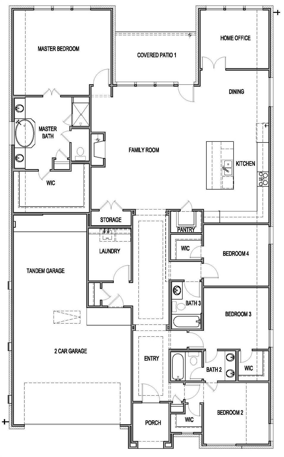 Living area at 142 Big Pine Creek Ln - 4 bed 3 bath home