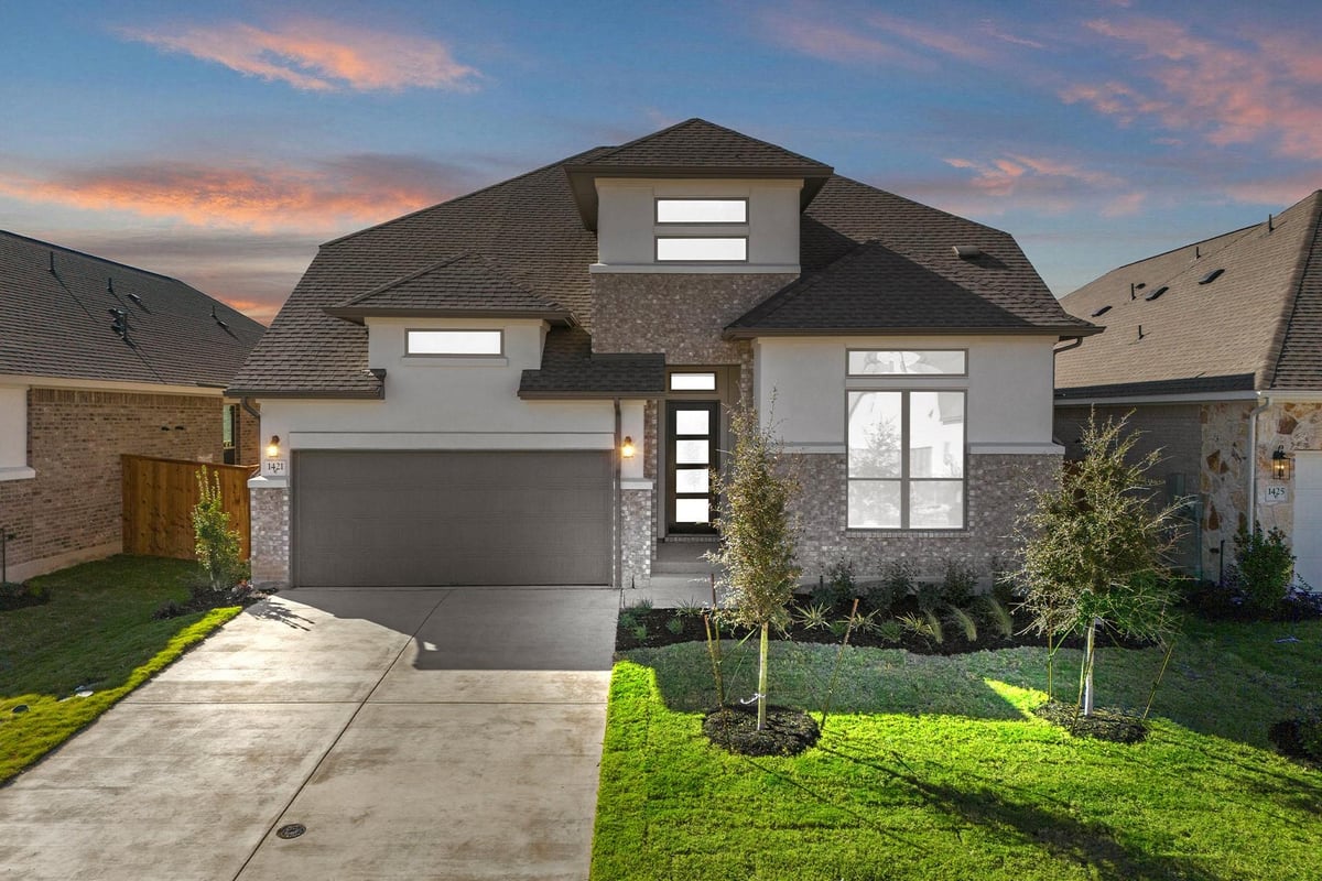 View 1421 Corduroy Ln in Parmer Ranch 1421 Corduroy Ln - front exterior - Luxury home in Parmer Ranch, Georgetown, TX