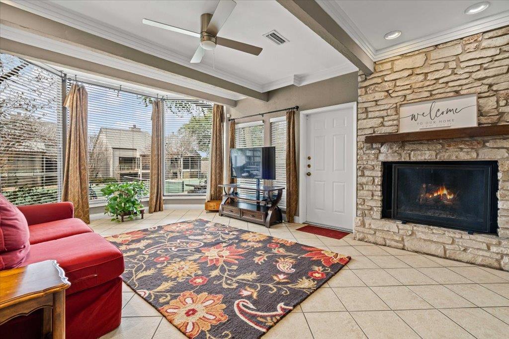 Living area at 143 World Of Tennis Sq Unit #D143 - 4 bed 4 bath home