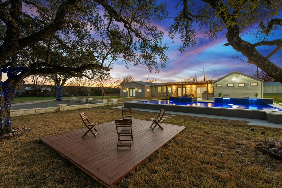 Living area at 14300 Summit View Dr - 4 bed 4 bath home