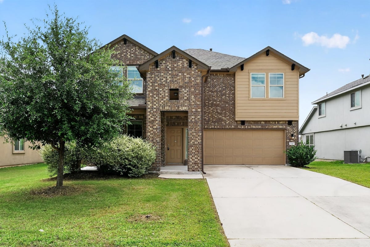 View 1440 Brooks WAY in Connellys Xing Ph 4 1440 Brooks WAY - front exterior - Luxury home in Connellys Xing Ph 4, Leander, TX