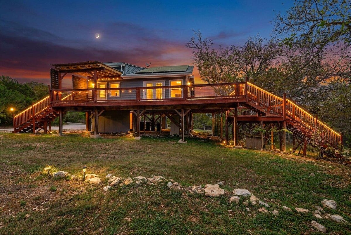 View 14407 Tucumcari Trl in Apache Shores Sec 07 14407 Tucumcari Trl - front exterior - Luxury home in Apache Shores Sec 07, Austin, TX