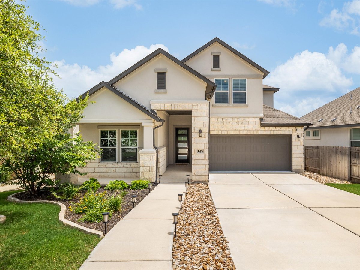 145 Palio PL - front exterior - Luxury home in Rancho Sienna, Georgetown, TX
