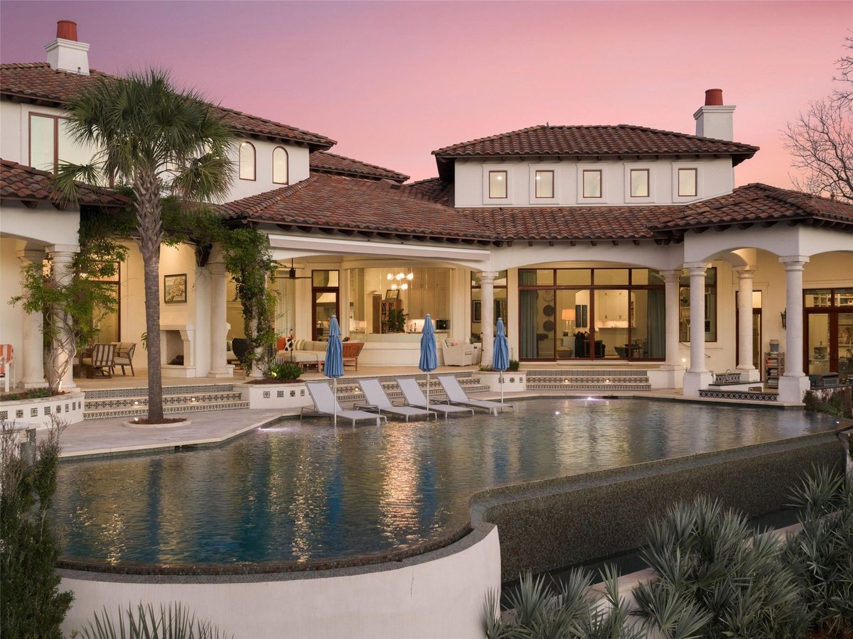 Pool area with resort-style pool at 14500 Flat Top Ranch Rd - 6 bed 6 bath home