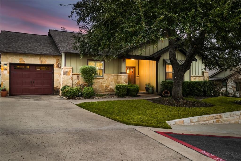 View 14501 Falcon Head BLVD Unit #35 in Cottages At Spillman Ridge Con 14501 Falcon Head BLVD Unit #35 - front exterior - Luxury home in Cottages At Spillman Ridge Con, Austin, TX