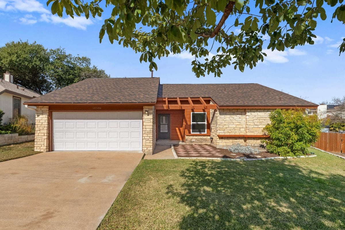 View 14506 Crystal CT in Wells Branch Ph B Sec 01 14506 Crystal CT - front exterior - Luxury home in Wells Branch Ph B Sec 01, Austin, TX