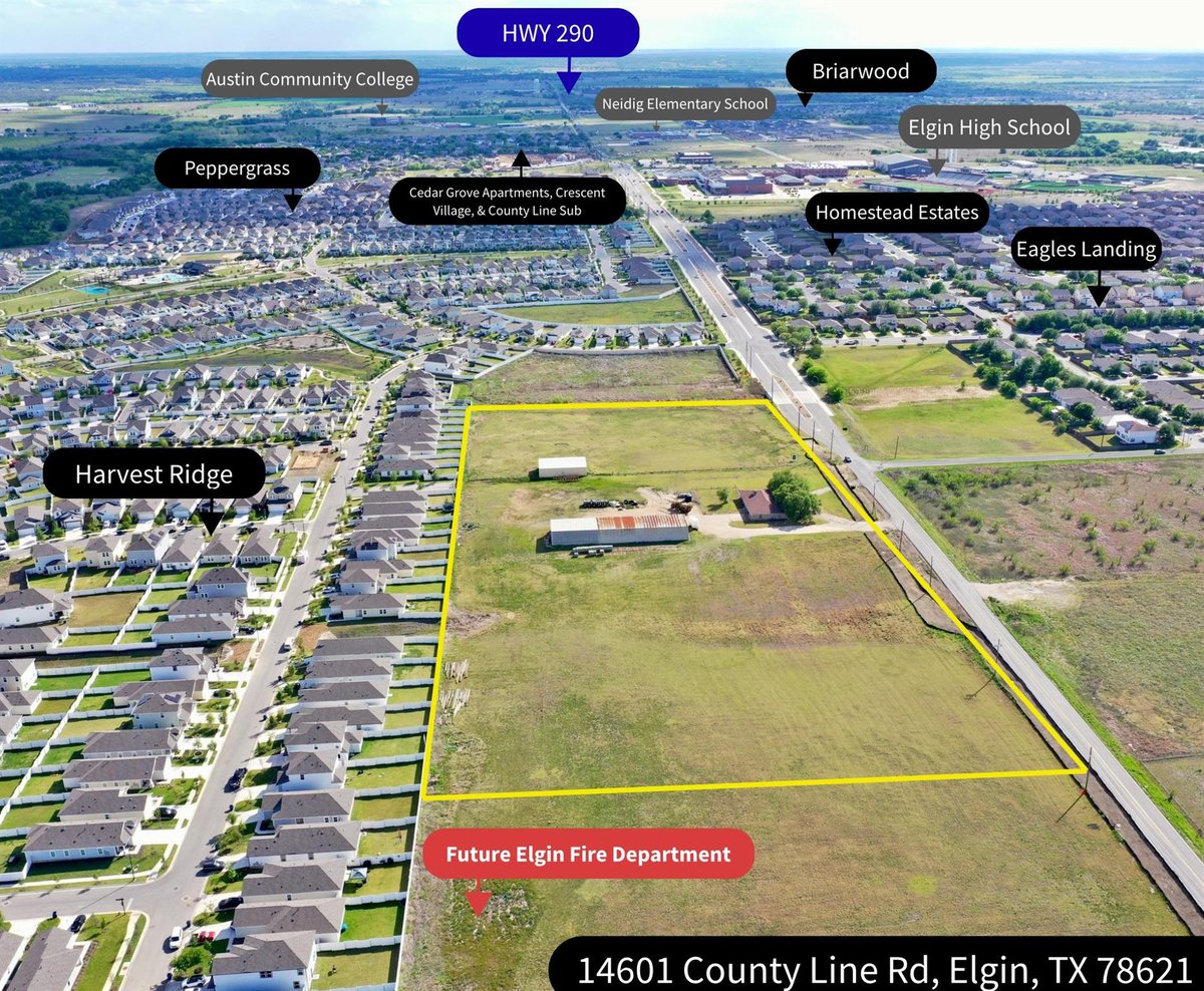 View 14601 County Line RD in N/A 14601 County Line RD - front exterior - Luxury home in N/A, Elgin, TX