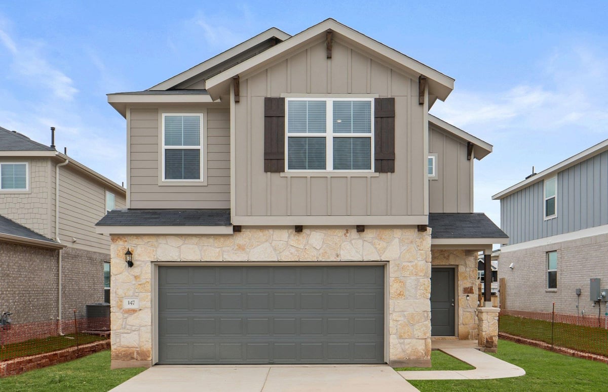 View 147 Golden Bell WAY in Sunfield 147 Golden Bell WAY - front exterior - Luxury home in Sunfield, Buda, TX