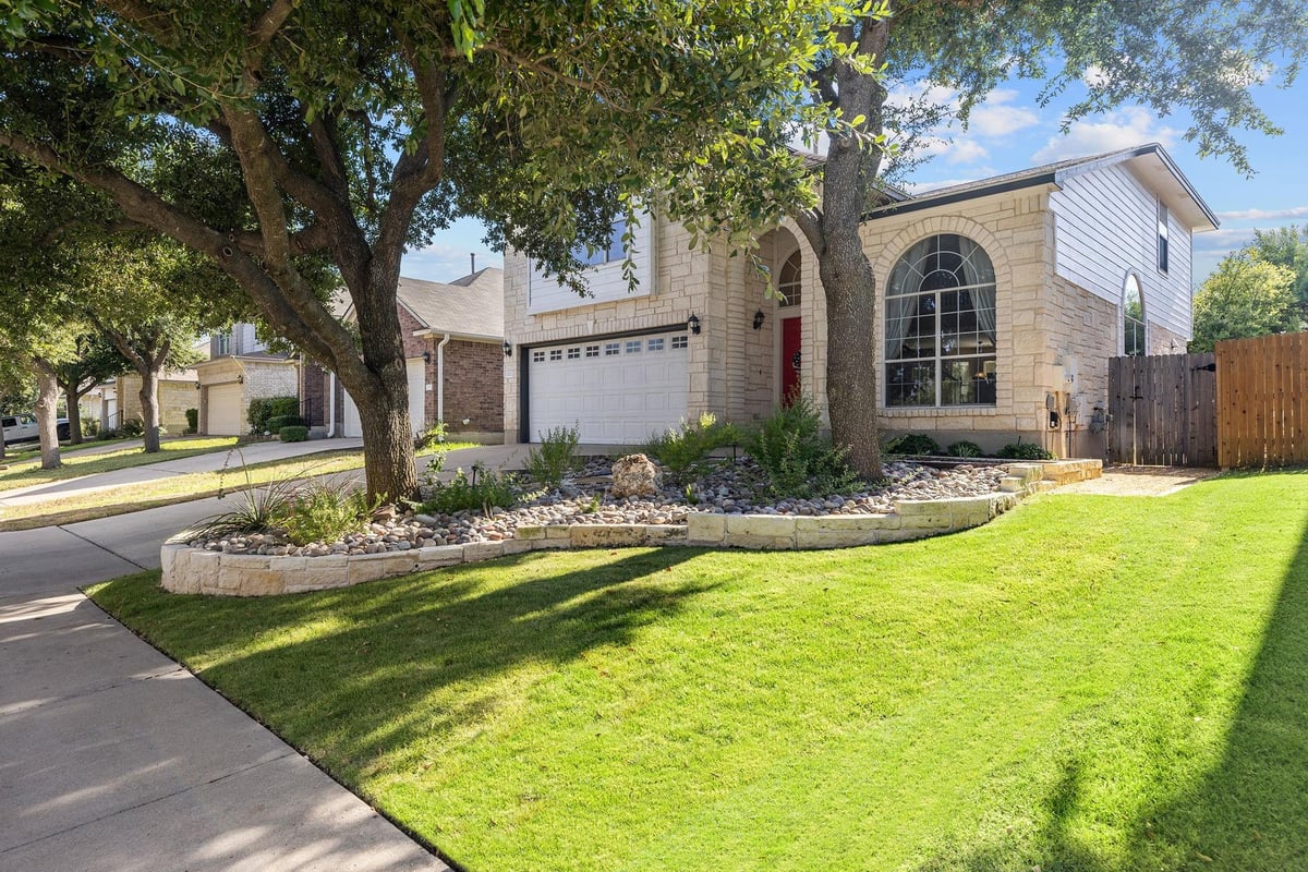 View 14712 Springs Edge Dr in Avery Ranch Far West Ph 01 Sec 01 14712 Springs Edge Dr - front exterior - Luxury home in Avery Ranch Far West Ph 01 Sec 01, Austin, TX