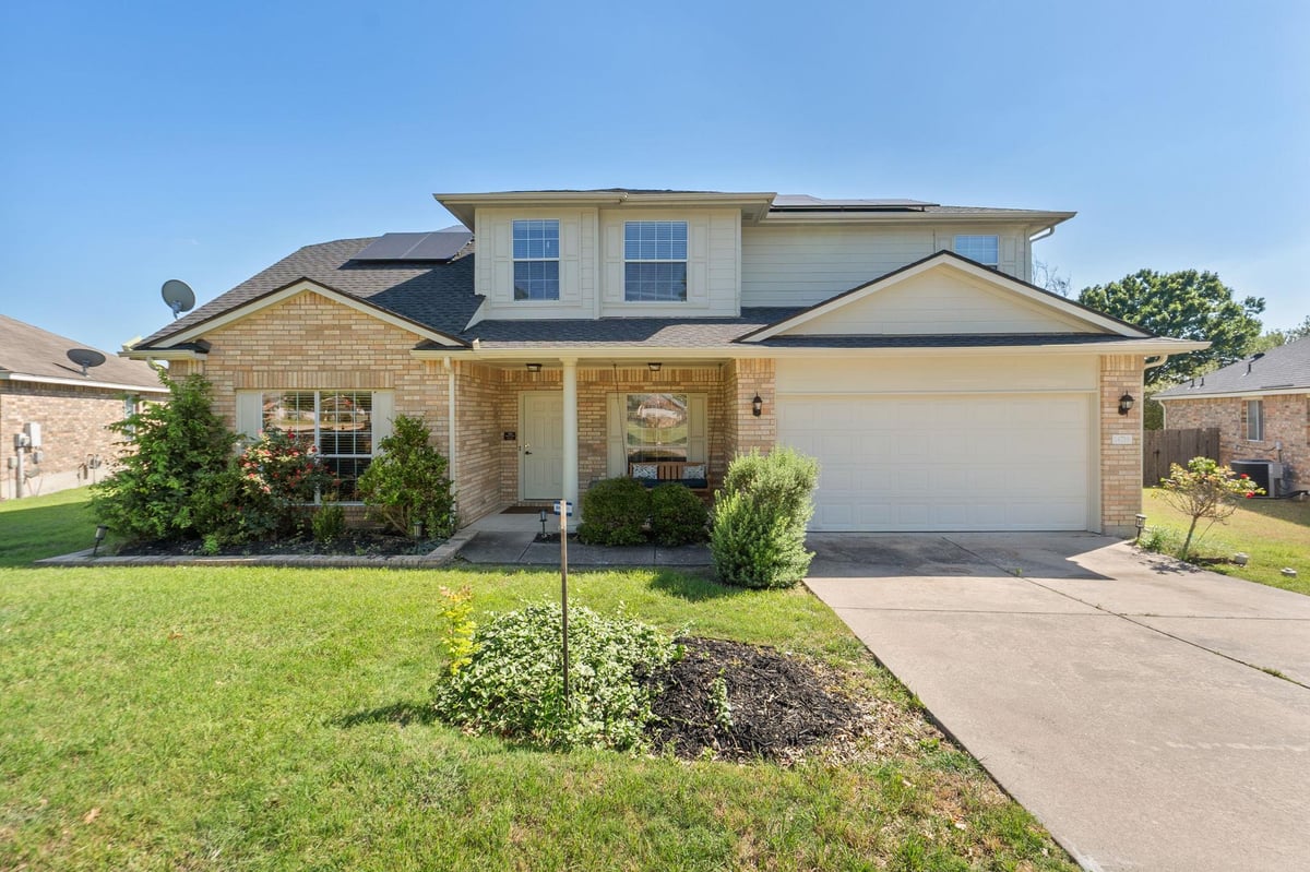 View 14716 Bruno CIR in Brookfield Estates 02 14716 Bruno CIR - front exterior - Luxury home in Brookfield Estates 02, Pflugerville, TX