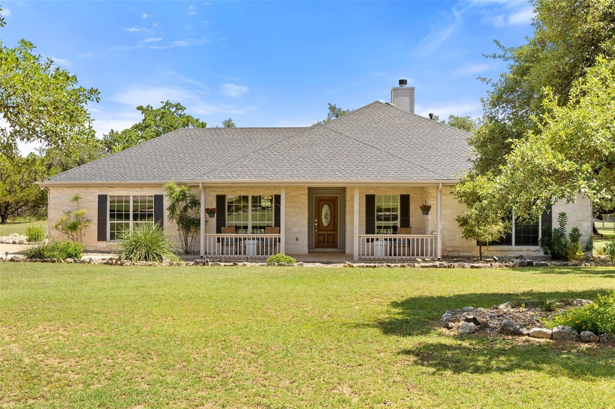 View 14717 Crosscreek Dr in Bear Creek Estates Sec Two 14717 Crosscreek Dr - front exterior - Luxury home in Bear Creek Estates Sec Two, Austin, TX