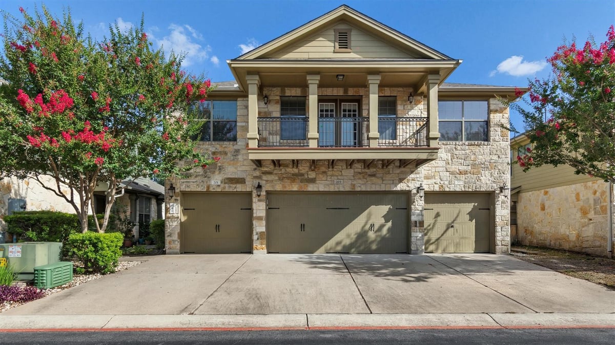 View 14815 Avery Ranch BLVD Unit #2A (201) in Commons At Avery Ranch Condo 14815 Avery Ranch BLVD Unit #2A (201) - front exterior - Luxury home in Commons At Avery Ranch Condo, Austin, TX